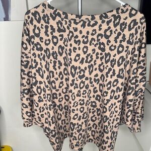 Sweet Love Beige and Black Leopard Print Top